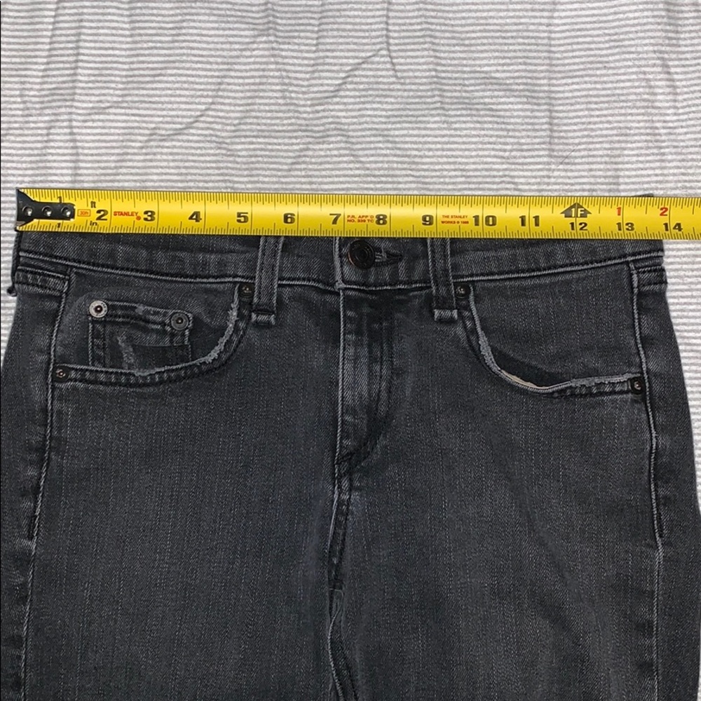 Rag & Bone Black Skinny Rock w Holes 26 - Picture 8 of 8